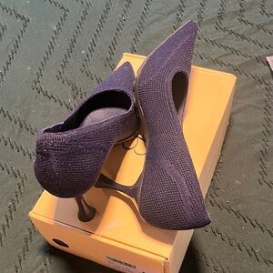 Elegant Navy Blue Women's Heels